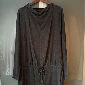 Merino Wool Cowl Neck Tunic Dress